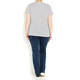 OPEN END navy stripe T SHIRT