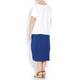 OPEN END LINEN & COTTON BLEND EMBROIDERED TOP 
