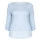 OPEN END TOP with broderie anglaise hem