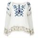 OPEN END embellished georgette Tunic