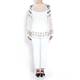OPEN END embellished georgette Tunic