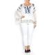 OPEN END embellished georgette Tunic