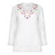 OPEN END LINEN TUNIC EMBROIDERED 