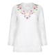 OPEN END LINEN TUNIC EMBROIDERED 