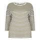 OPEN END khaki striped linen Tunic