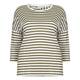 OPEN END khaki striped linen Tunic