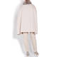 Piazza Della Scala FOX FUR TRIM CAPE CREAM