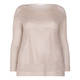 ELENA MIRO MESH LUREX KNITTED SWEATER BLONDE