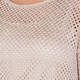 ELENA MIRO MESH LUREX KNITTED SWEATER BLONDE