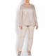 ELENA MIRO MESH LUREX KNITTED SWEATER BLONDE