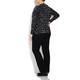 PASSIONI BLACK ANIMAL PRINT embellished TWINSET
