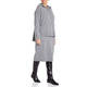 PIAZZA DELLA SCALA PURE WOOL HOODY GREY