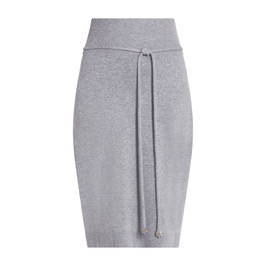 PIAZZA DELLA SCALA PURE WOOL SKIRT GREY - Plus Size Collection