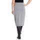 PIAZZA DELLA SCALA PURE WOOL SKIRT GREY