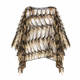 PERSONA BY MARINA RINALDI GOLD FRINGE CAPE