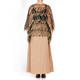 PERSONA BY MARINA RINALDI GOLD FRINGE CAPE