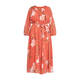 PERSONA BY MARINA RINALDI FLORAL DRESS CORAL