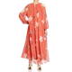 PERSONA BY MARINA RINALDI FLORAL DRESS CORAL