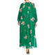 PERSONA BY MARINA RINALDI FLORAL DRESS GREEN