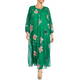 PERSONA BY MARINA RINALDI FLORAL DRESS GREEN