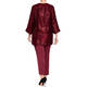 PERSONA BY MARINA RINALDI BORDEAUX BROCADE JACKET