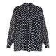 PERSONA BY MARINA RINALDI POLKA DOT BLOUSE NAVY