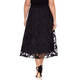 PERSONA BY MARINA RINALDI LACE LINED SKIRT BLACK