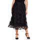 PERSONA BY MARINA RINALDI LACE LINED SKIRT BLACK