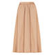 PERSONA BY MARINA RINALDI TAFFETA SKIRT CARAMEL