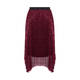 PERSONA BY MARINA RINALDI SEQUIN SKIRT BORDEAUX