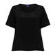 PERSONA BY MARINA RINALDI SILK ACETATE TOP BLACK