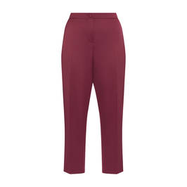 PERSONA MARINA RINALDI SATIN TROUSERS BORDEAUX  - Plus Size Collection