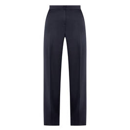 PERSONA BY MARINA RINALDI CREPE SATIN TROUSER NAVY - Plus Size Collection