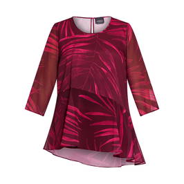 PERSONA BY MARINA RINALDI TUNIC BORDEAUX - Plus Size Collection