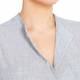 PER TE BY KRIZIA STRIPE LINE NEHRU COLLAR SHIRT