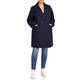 NOW BY PERSONA TWO-FABRIC COAT NAVY