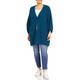 NOW BY PERSONA LONG CARDIGAN TEAL