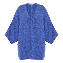 NOW BY PERSONA LONG CARDIGAN IN BLUE - Plus Size Collection