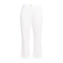 Now By Persona Cropped Jean White - Plus Size Collection