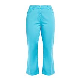 Now By Persona Cropped Trouser Turquoise  - Plus Size Collection