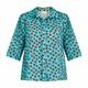 NOW by Persona Turquoise and Brown Print Shirt