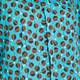 NOW by Persona Turquoise and Brown Print Shirt