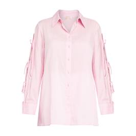 NOW by Persona Candy Stripe Shirt Pink - Plus Size Collection