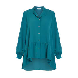 NOW BY PERSONA SHIRT TEAL  - Plus Size Collection