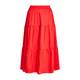 NOW by Persona Tiered Cotton Skirt Red