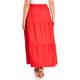 NOW by Persona Tiered Cotton Skirt Red