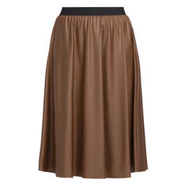 NOW BY PERSONA MIDI SKIRT CARAMEL - Plus Size Collection