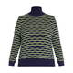 NOW BY PERSONA  LUREX POLO NECK GREEN