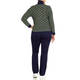 NOW BY PERSONA  LUREX POLO NECK GREEN