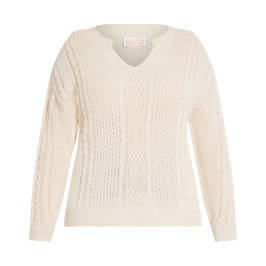 NOW BY PERSONA  SWEATER CREAM - Plus Size Collection